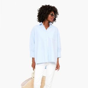 Pomander Place Oxford Blue Adair Boyfriend Shirt